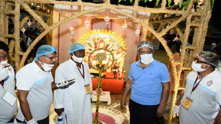 Blood donation camp organized by forum for durgotsav