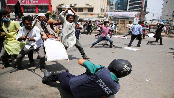 Protests in Bangladesh on the golden jubilee of the war of liberation, killed 4