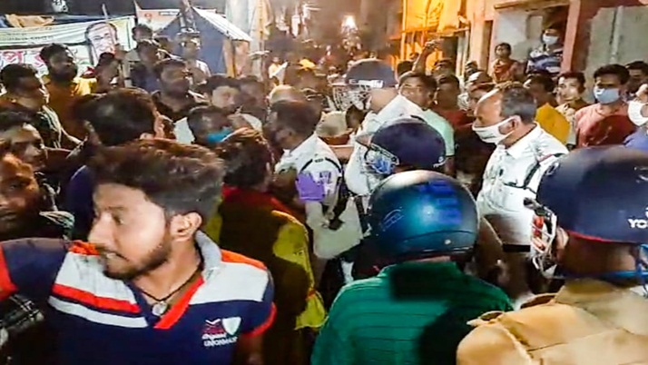 Trinamool-BJP clash in Shibpur, RAF in the area to handle the situation