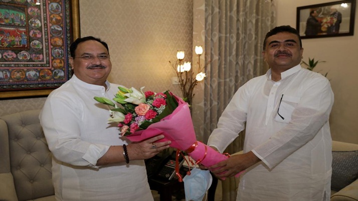Shuvendur tweeted about Nadda-meeting