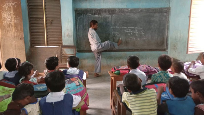 Jagannath, worried teacher for unable to pull the rope of the chariot of jagannath