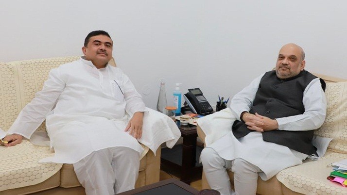Shuvendu-Soumitra meets With Amit Shah, speculation