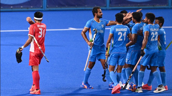 A hat-trick of victories, India in the last eight in the second place Olympic hockey