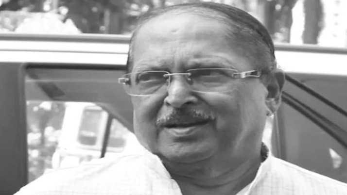 Office Flag: A half-finished flag at the government office today