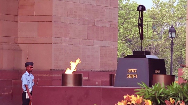 After five decades, the place is being changed by the immortal Jawan Jyoti, the vocal opponents of the protest
