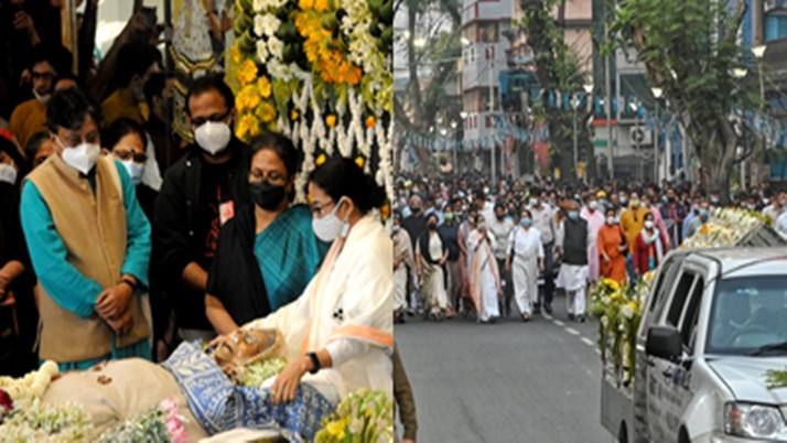Sandhya Mukherjee last rite with full state status