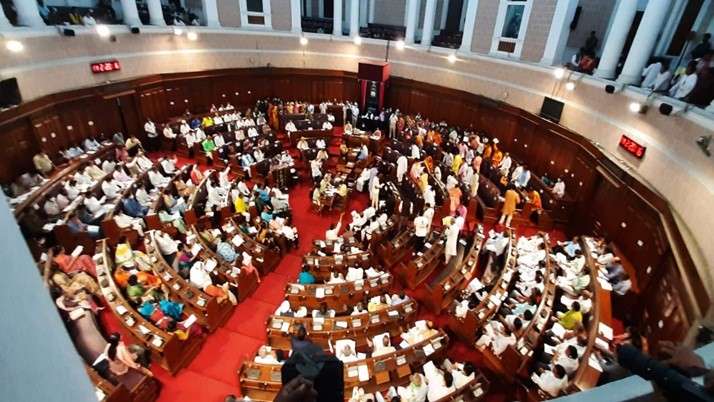 Chandrima presented the state budget, ending with a poem by the Chief Minister