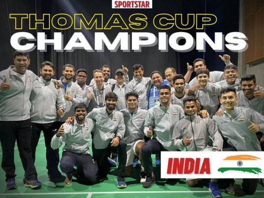 For the first time in the history of 73 years, India champion in Thomas Cup.