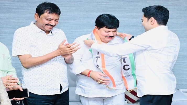 BJP MP Arjun Singh returned home tmc