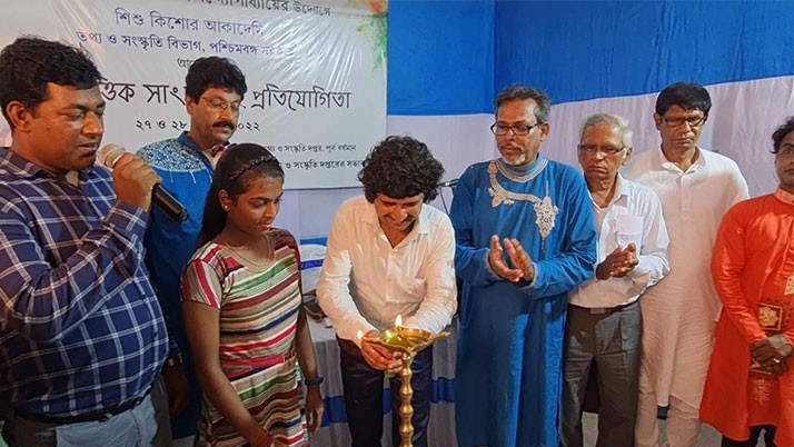 Auspicious start of district wise cultural program and competition in Burdwan