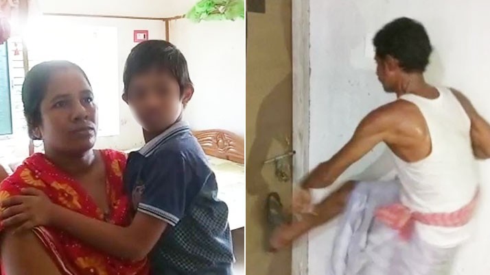 A disabled child was locked in a flat possession dispute