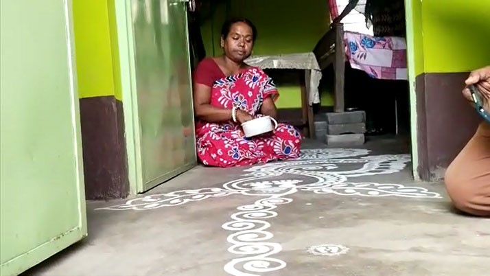 Lakshmi Panchali is being read from house to house in the damp alleys of Durgapur's sexual village