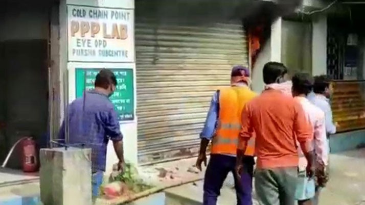 Accidental fire at primary health center, hospital storeroom gutted
