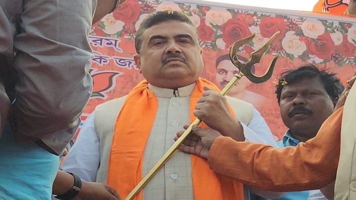 BJP leader Suvendu Adhikari's rally in Diamond Harbour tmc abhishek banerjee