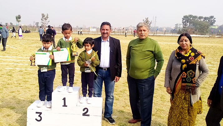 The former Indian captain was impressed by the sports infrastructure at the school's annual sports competition in Burdwan