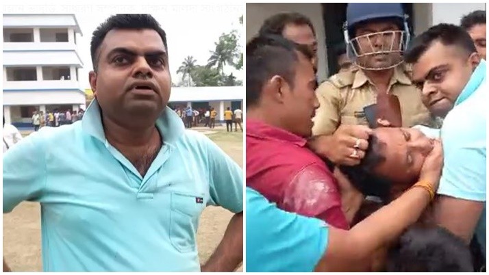 The policeman is the hero in Malda