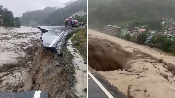 Army camp washed away in Sikkim cloud breaking rain, 23 army jawans missing
