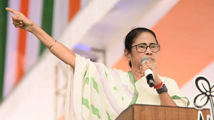 "Not revenge, want change," changed slogan, correcting Trinamool leader Mamata Banerjee's warning