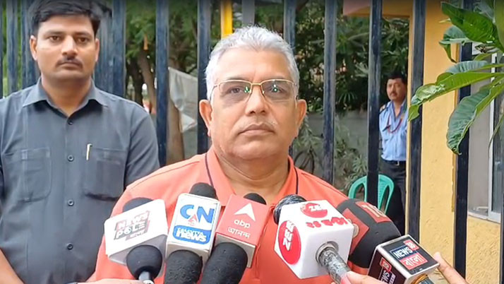 Dilip Ghosh opens up on various issues during morning walk at Eco Park