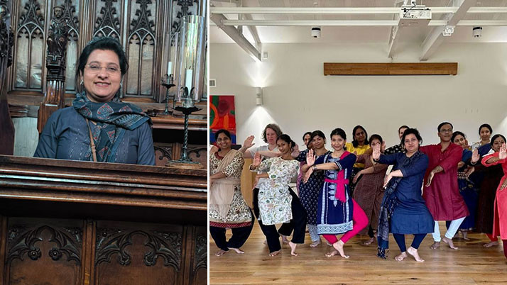 Saurav's wife Dona Ganguly creates history! Her first Indian classical dance workshop in Cambridge