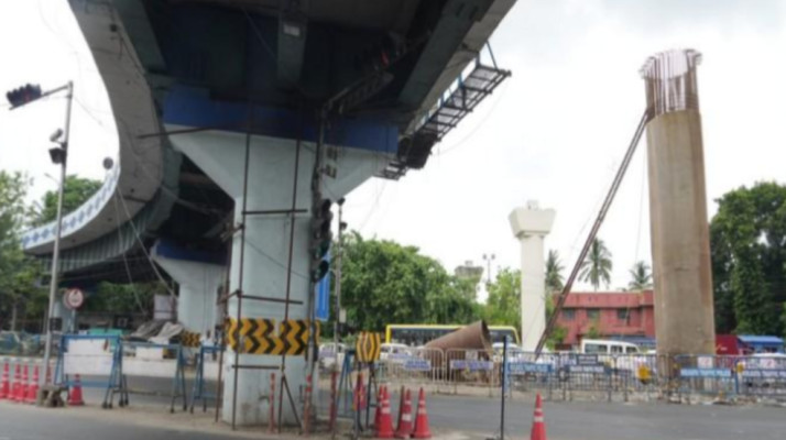 Chingrighata metro work