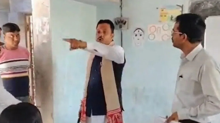 bankura-indas-bjp-mla-nirmal-dhara-classroom-controversy-breaking-news
