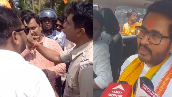 hiran-chatterjee-campaign-police-stops-bike-rally-shyampur-election-tension