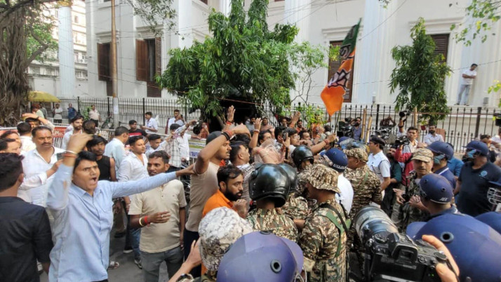 form-six-controversy-ceo-office-clash-tmc-bjp