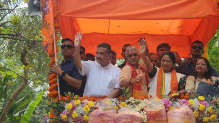 dilip-ghosh-nomination-kharagpur-shuvendu-adhikari-rekha-gupta-bjp-rally