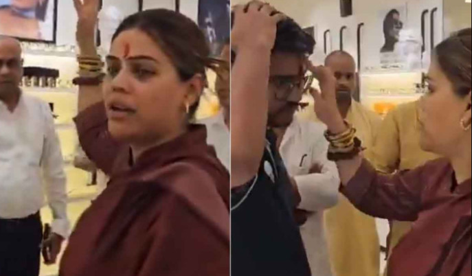 lenskart-tilak-controversy-bjp-leader-mumbai-showroom-reaction-bengali-news