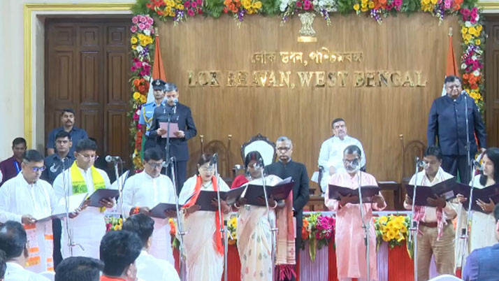 Suvendu’s ‘Team Bengal’ Complete: Full 41-Member Cabinet Formed with the Swearing-in of 35 New Faces; Portfolio Allocation Expected Today