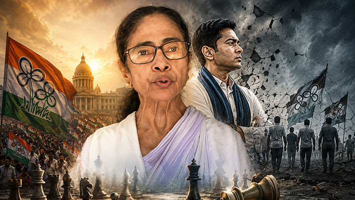 From the pinnacle of power to the brink of uncertainty—tough questions confront Mamata and Abhishek.