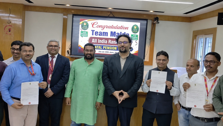 Malda secured the second position in the country under the Atal Pension Yojana.