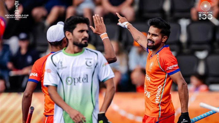 Another victory over Pakistan at the Hockey World Cup; Harmanpreet's India thrashed them 5-3.