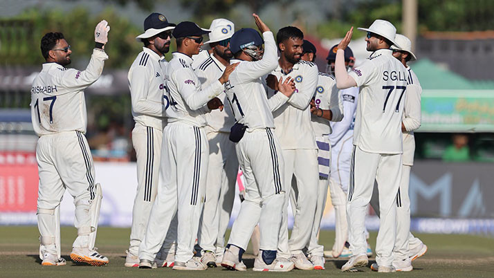 Indian spin dominance at Galle Fort—a massive victory! A major blow to Sri Lanka's World Test Championship hopes; Manav Suthar emerges as the match-winner.