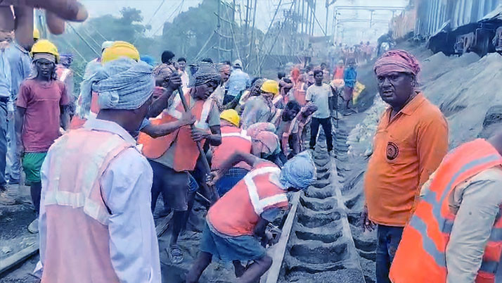 Railway track subsidence at Farakka; North Bengal train services disrupted for the second day, passengers face hardship.