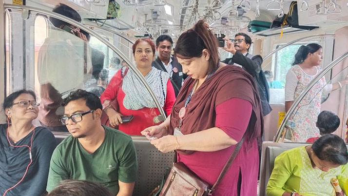Massive ticket-checking drive across Sealdah Division; fines collected.