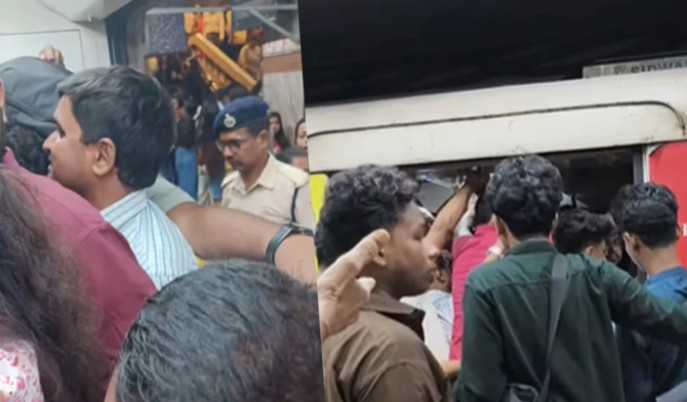 kolkata-durga-puja-crowd-metro-local-train-passenger-harassment