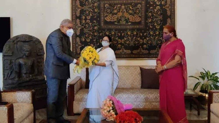 Mamata-Dhankhar: Mamata suddenly at Raj Bhavan return from Nabanna