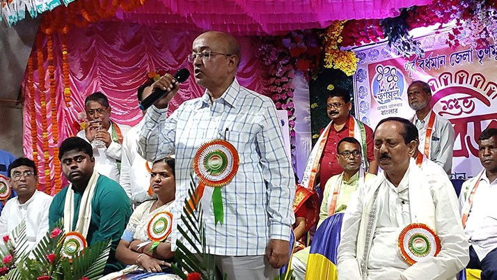 Rabindranath Chattopadhyay became district president for the second time in Vijaya Sammilani